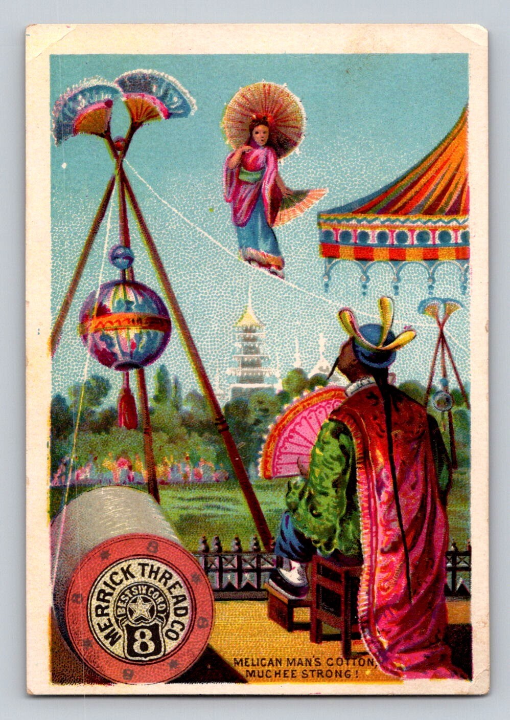 Merrick Thread Millner Miller Woman Parasol Highwire Kantz Snyder County PA P266