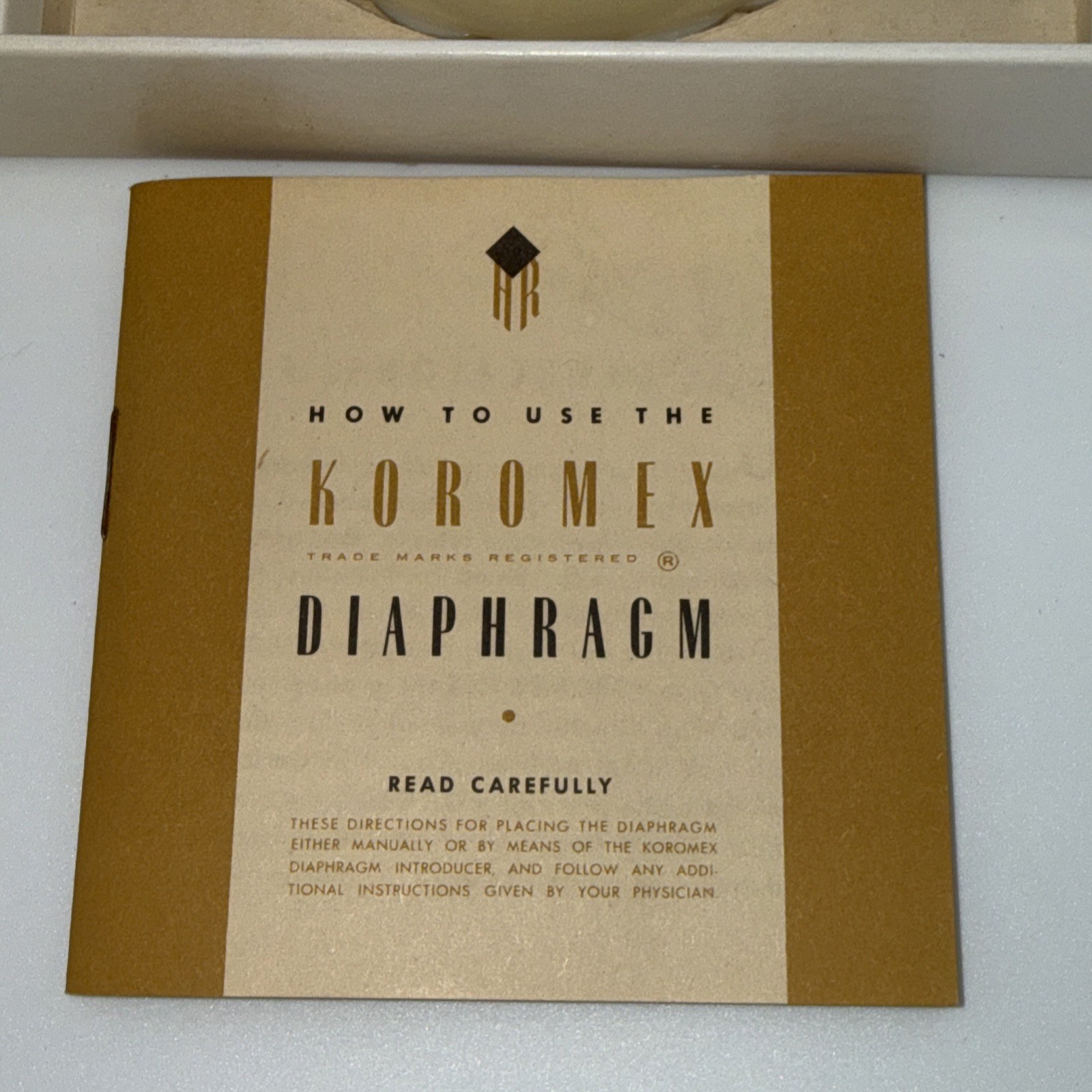Vintage 1949 Koromex Diaphragm Kit RARE VTG Prop Display Contraceptive HTF