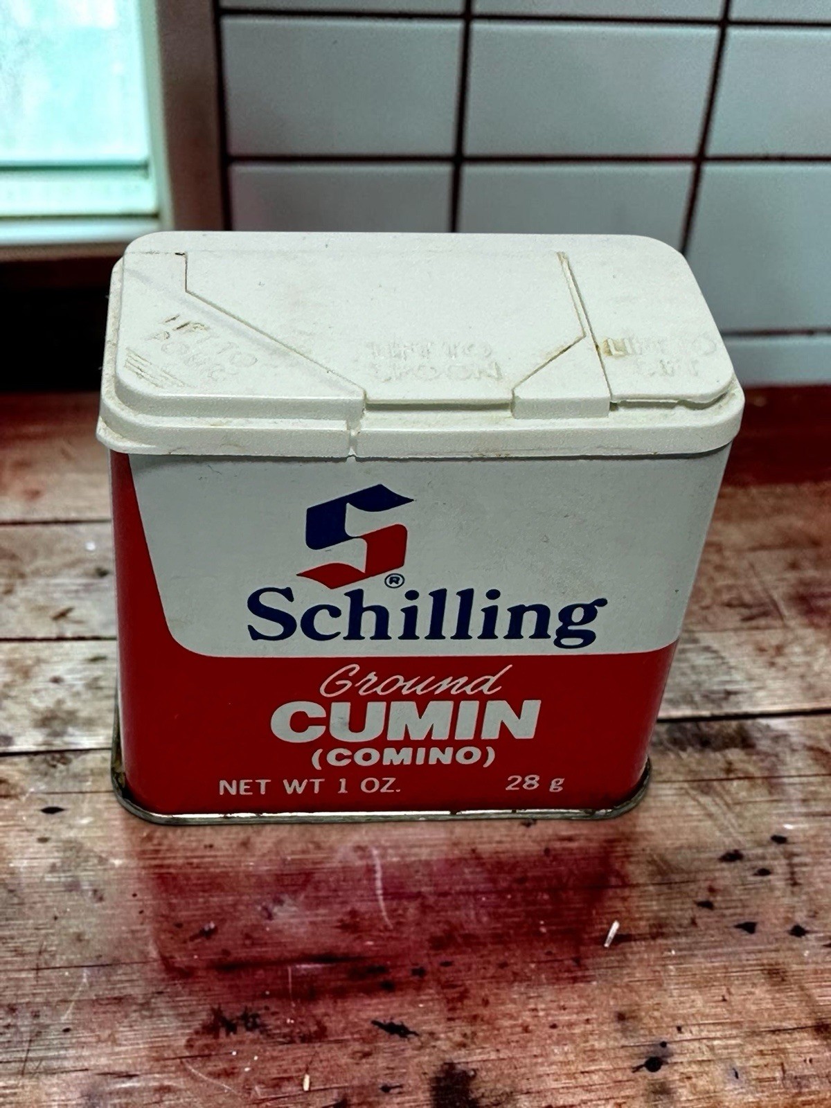 Vintage Schilling Spice Tins 5 Lot 1970’s USA *Box#1
