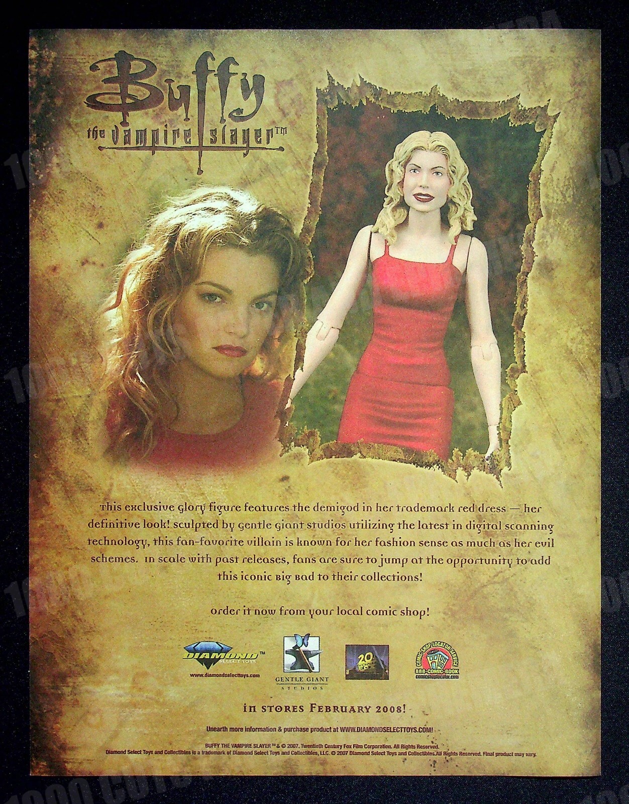 Buffy the Vampire Slayer Figure Gentle Giant 2007 Print Magazine Ad Poster