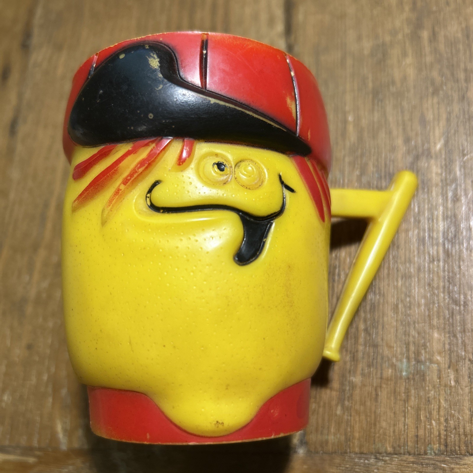 Vintage 1969 Pillsbury Kool Aid Funny Face Lefty Lemon Plastic Mug