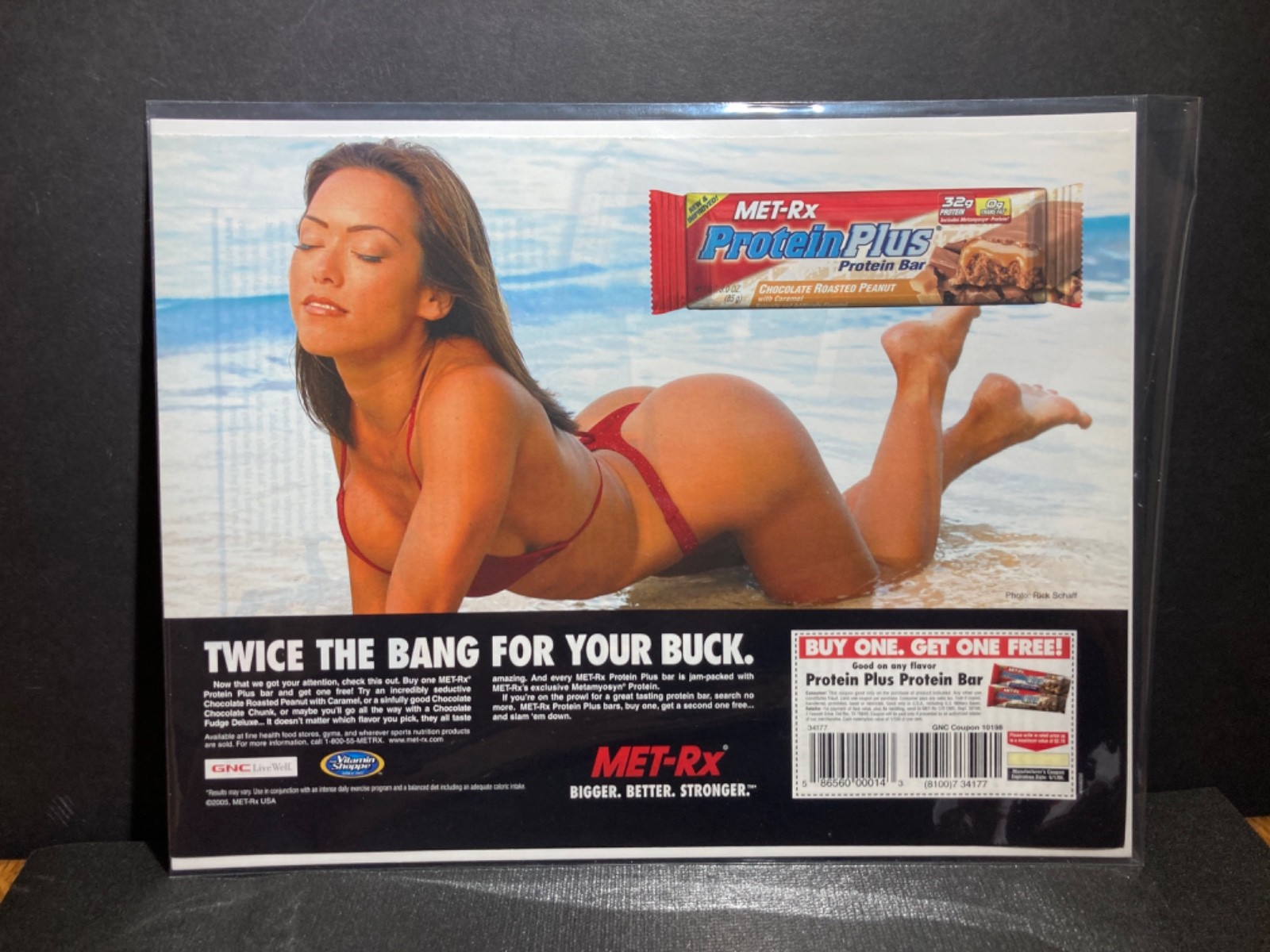 2006 Original Print Ad MET-RX PROTEIN BAR Pretty Lady