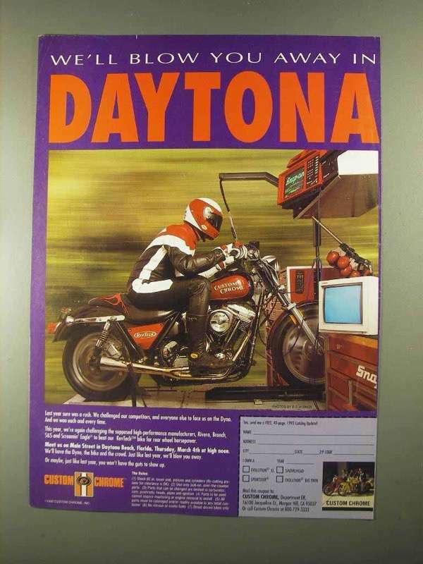 1993 Custom Chrome Parts and Accessories Ad – Daytona
