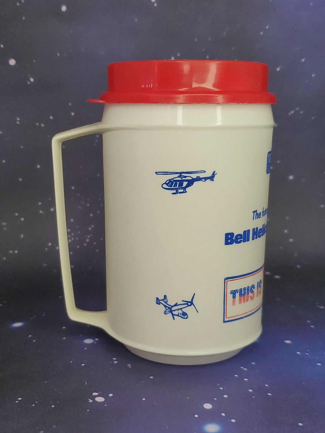 VTG Aladdin Bell Helicopter Textron Coffee Drink Cup Mug Tiltrotor Team RARE HTF