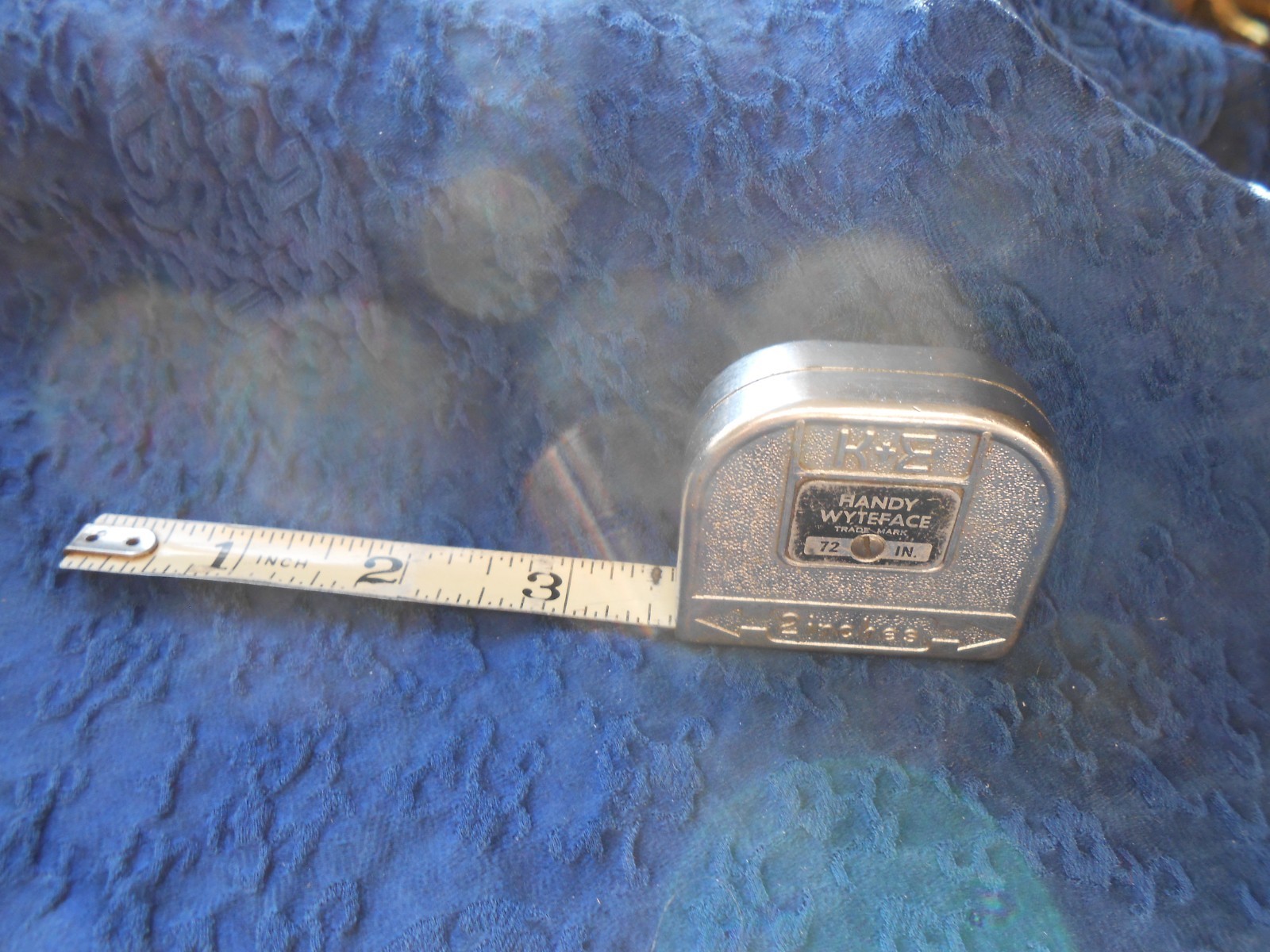 Mini steel MEASURING TAPE ~ TLC ~ KEUFFEL & ESSER Co.~ Handy Wyteface ~ 72″