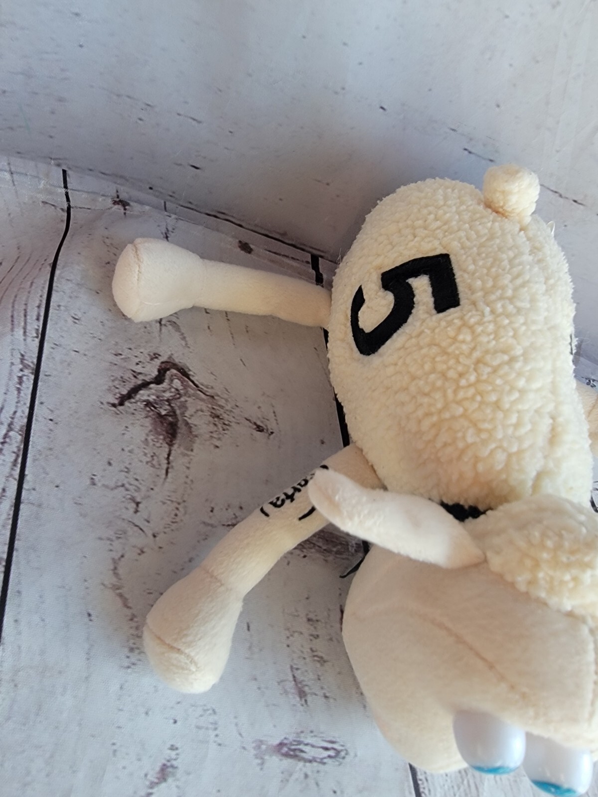 Serta Counting Sheep # 5 Plush Stuffed Animal Toy Sleep Number 5 Advertising Tag