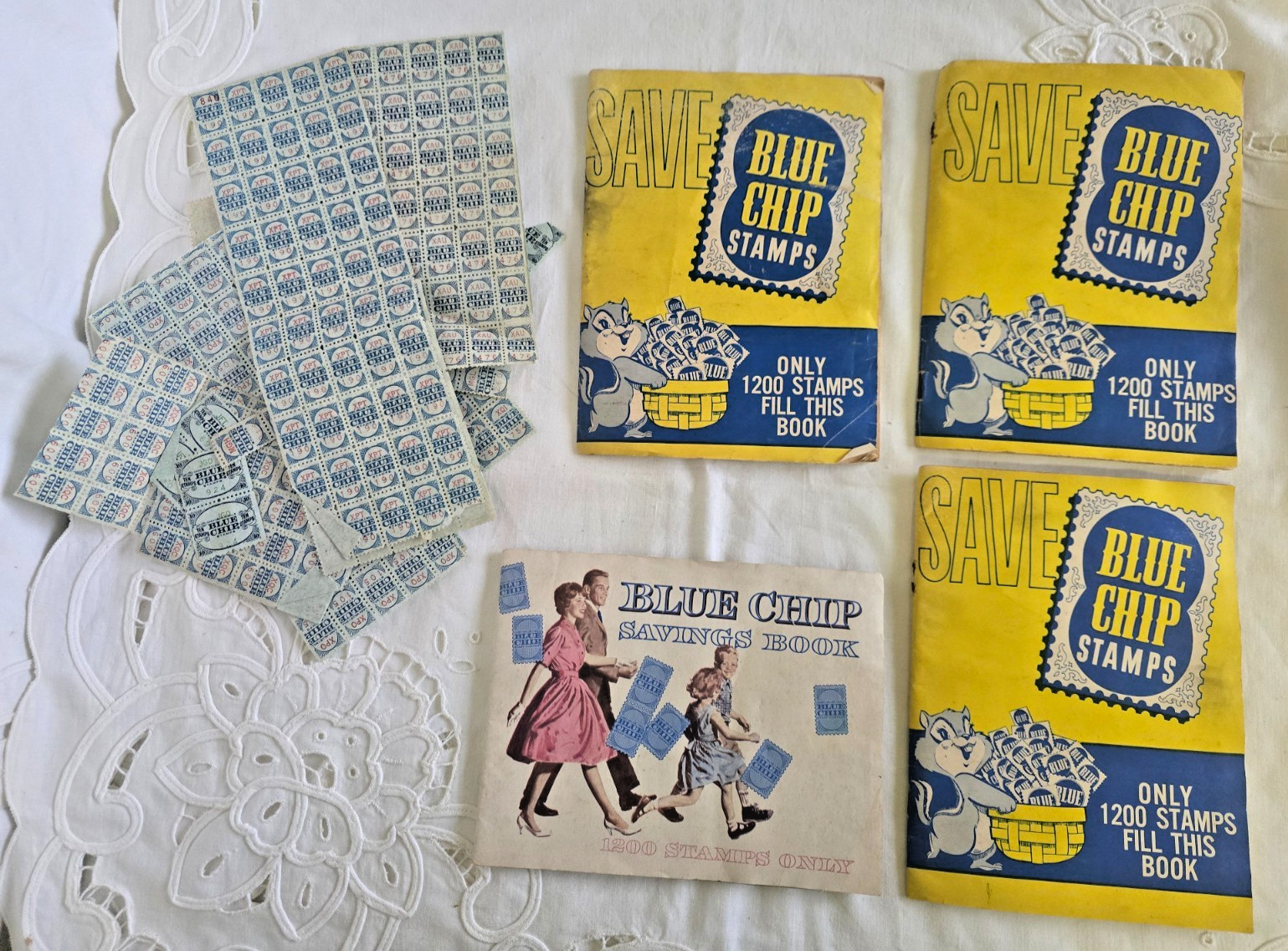 VTG RARE Covers SAVE Blue Chip Stamp books and Blue Chip Savings Book Lot of 4