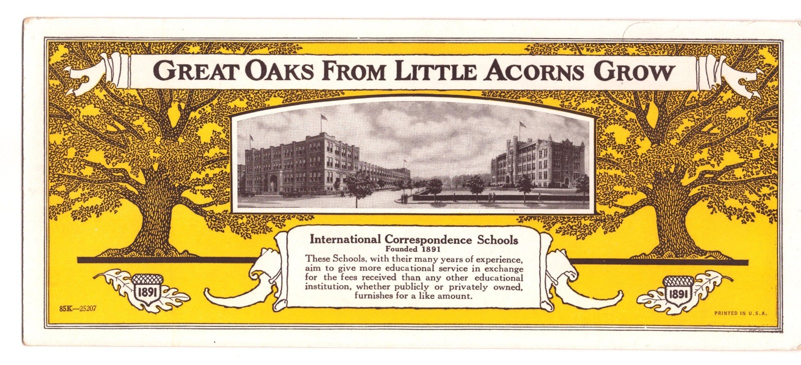International; Correspondence Schools 1930s Ad Blotter 9″ x 4″