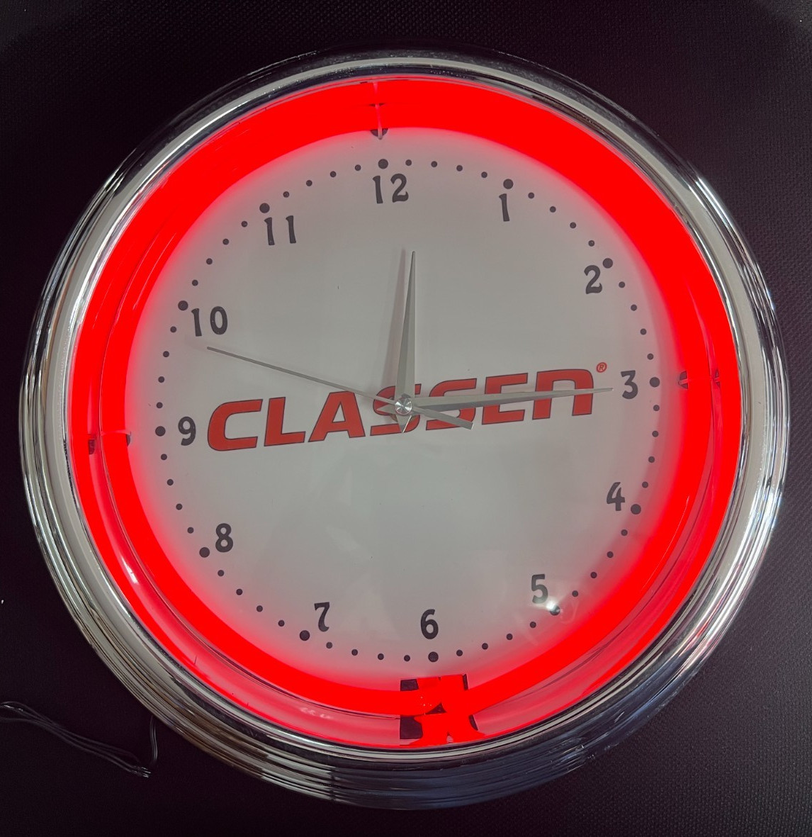 Classen Promotional Vintage Neon Wall Clock- OEM# TA-NC13