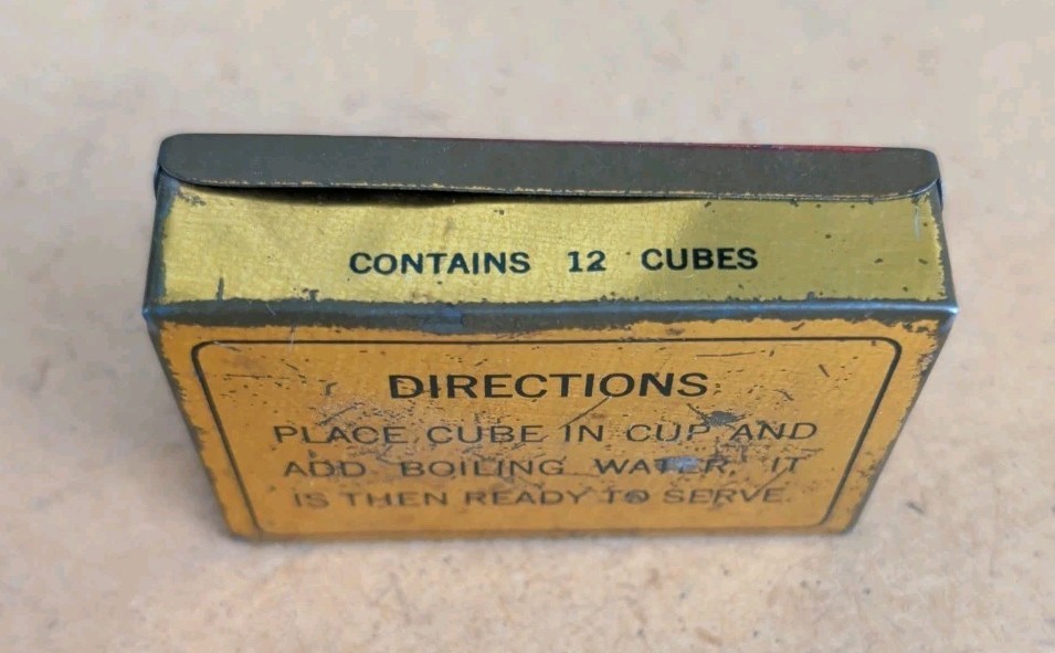 Vintage SWIFT’S Bouillon Cubes Old Metal Tin Can Box