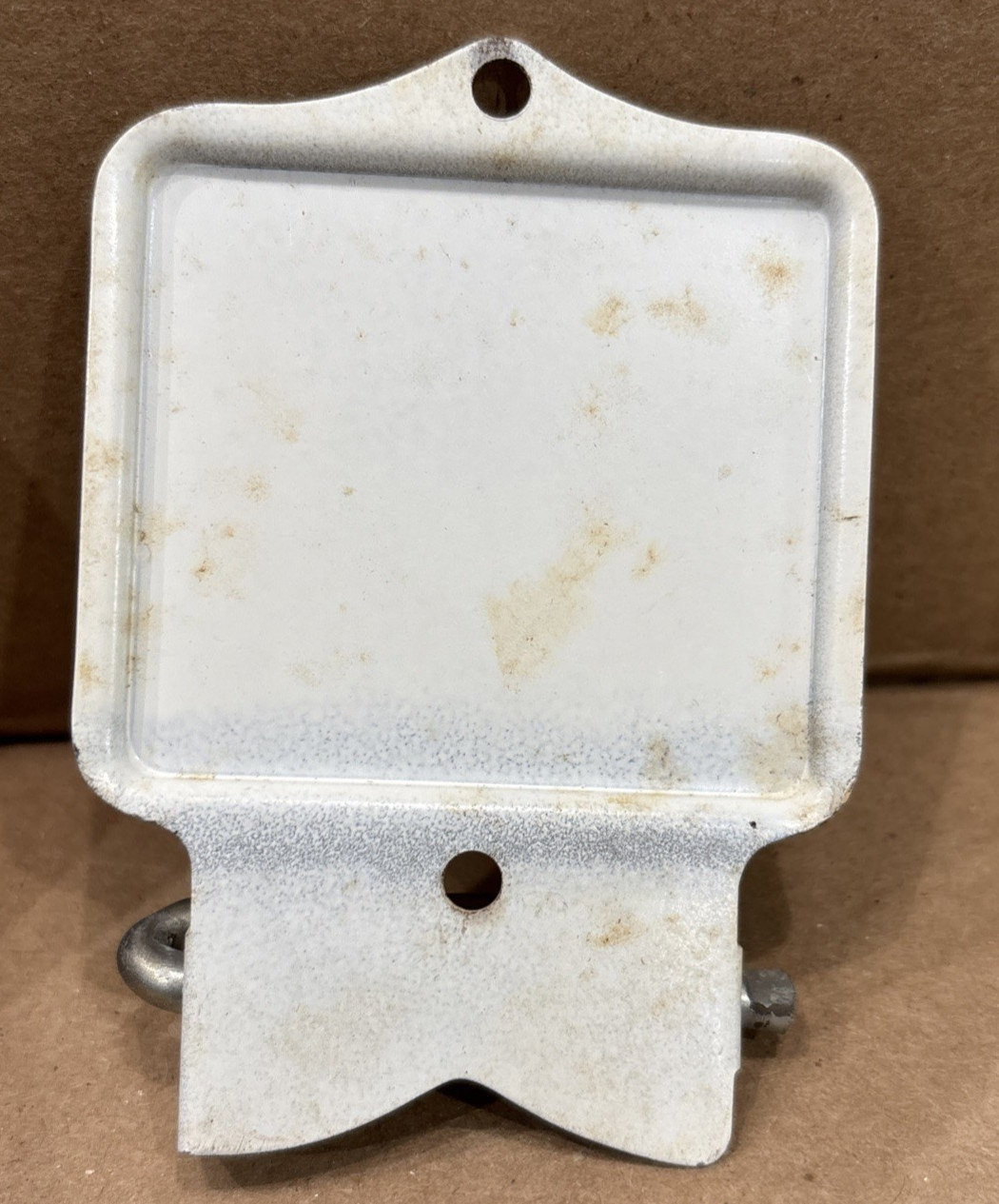 Vtg Metal Advertising Quik-Grip Broom Holder Evans Bag Company NOS Canton Ga