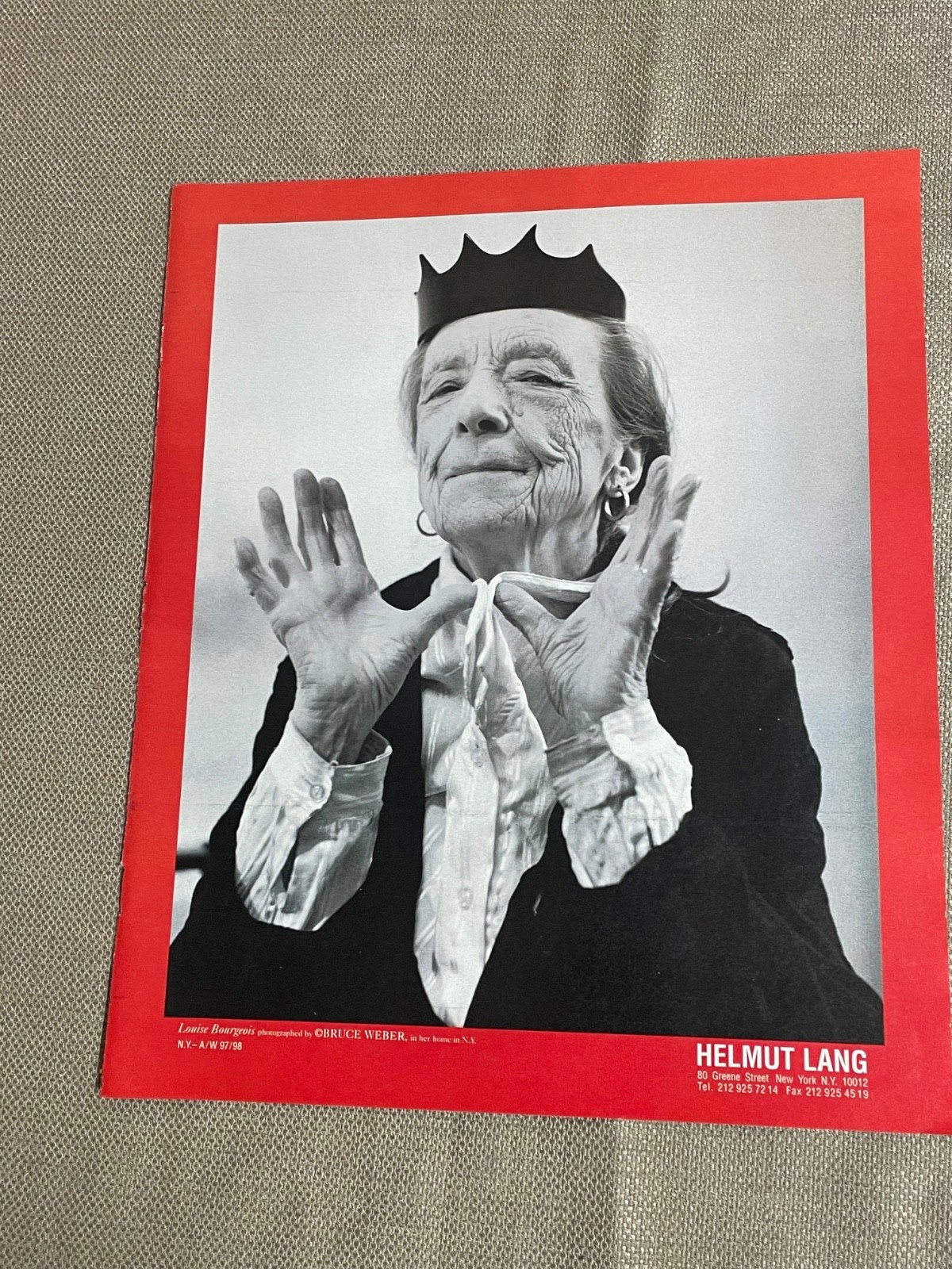 Helmut Lang Magazine Advertisement Print Ad Louise Bourgeois