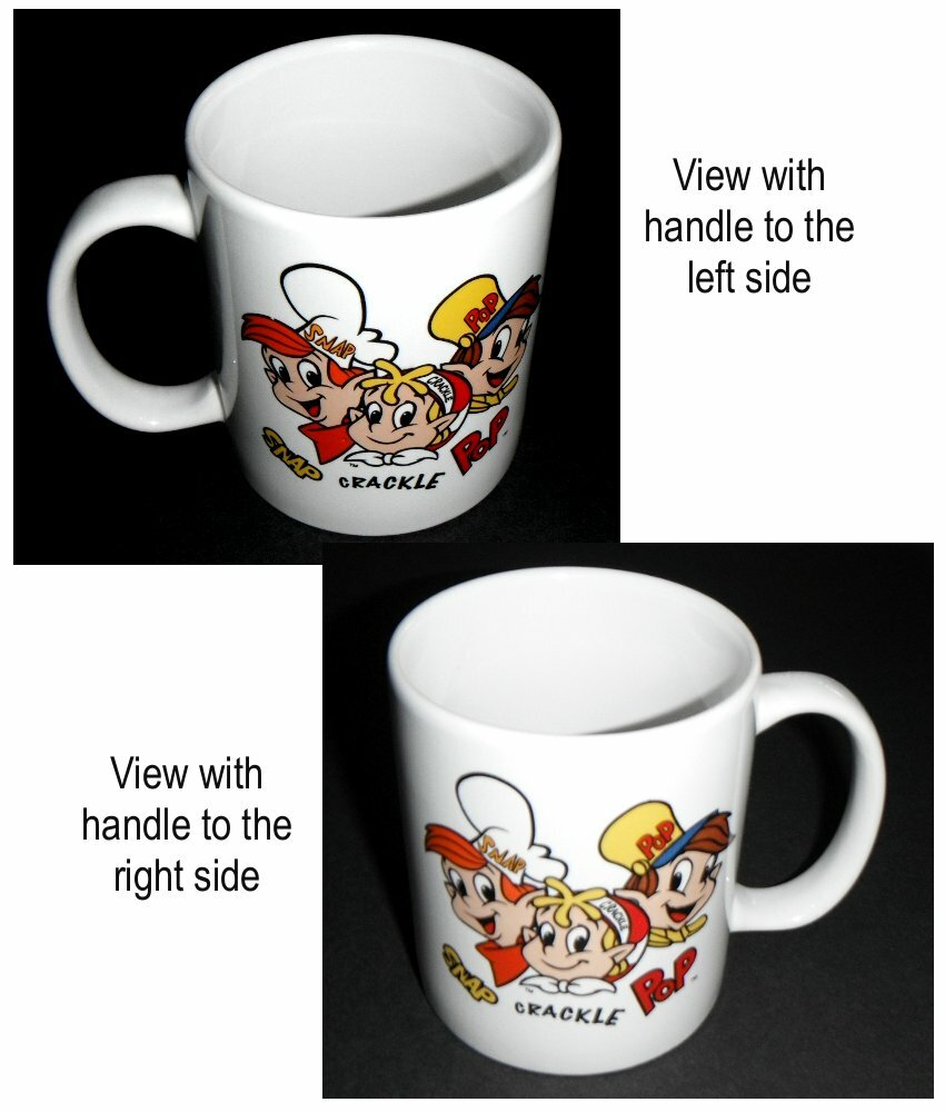 2001 Kelloggs Snap Crackle Pop Rice Krispies Ceramic 10oz Coffee Cup Mug VGC