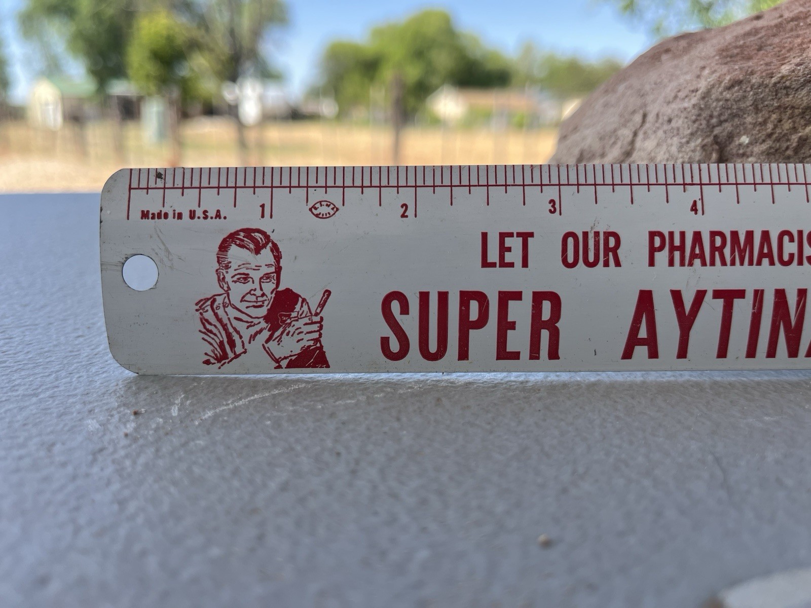 Walgreen Super Aytinal Vitamins Advertising Ruler Vintage