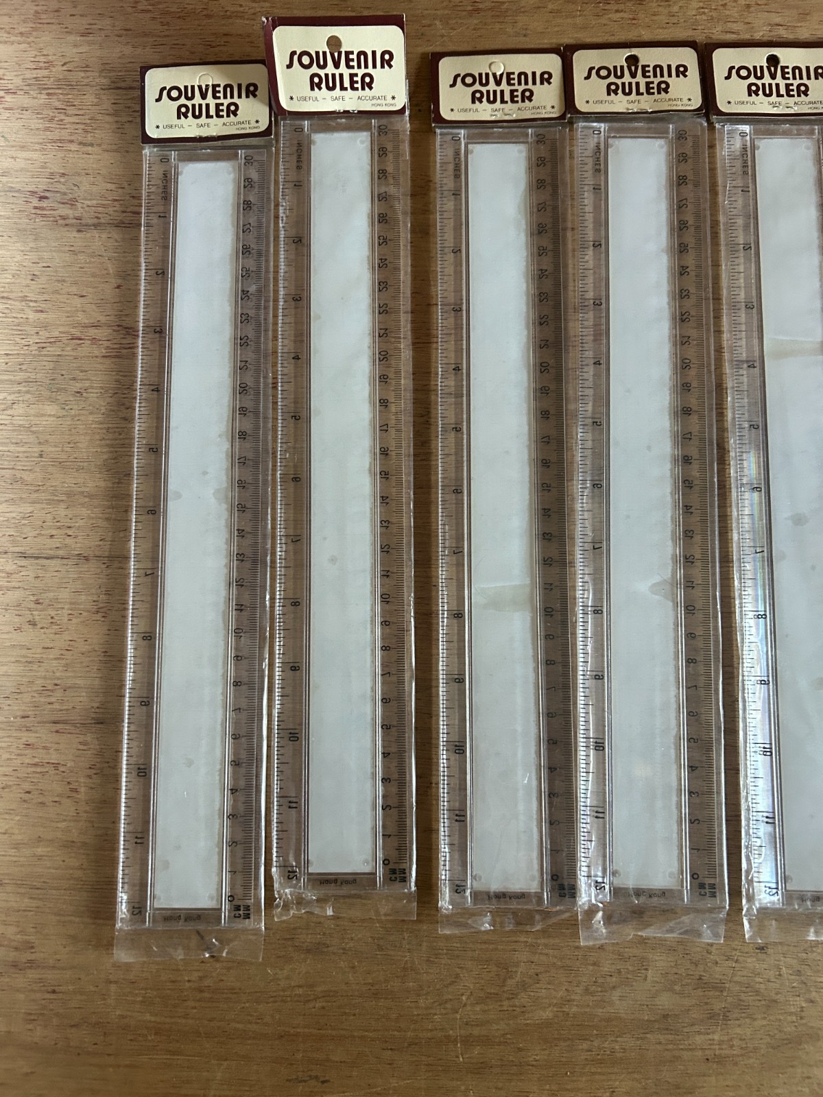 Bowling 12″ Ruler 300 Game Score Card Vintage Lot Of 9 MAFCO Hong Kong Plastic