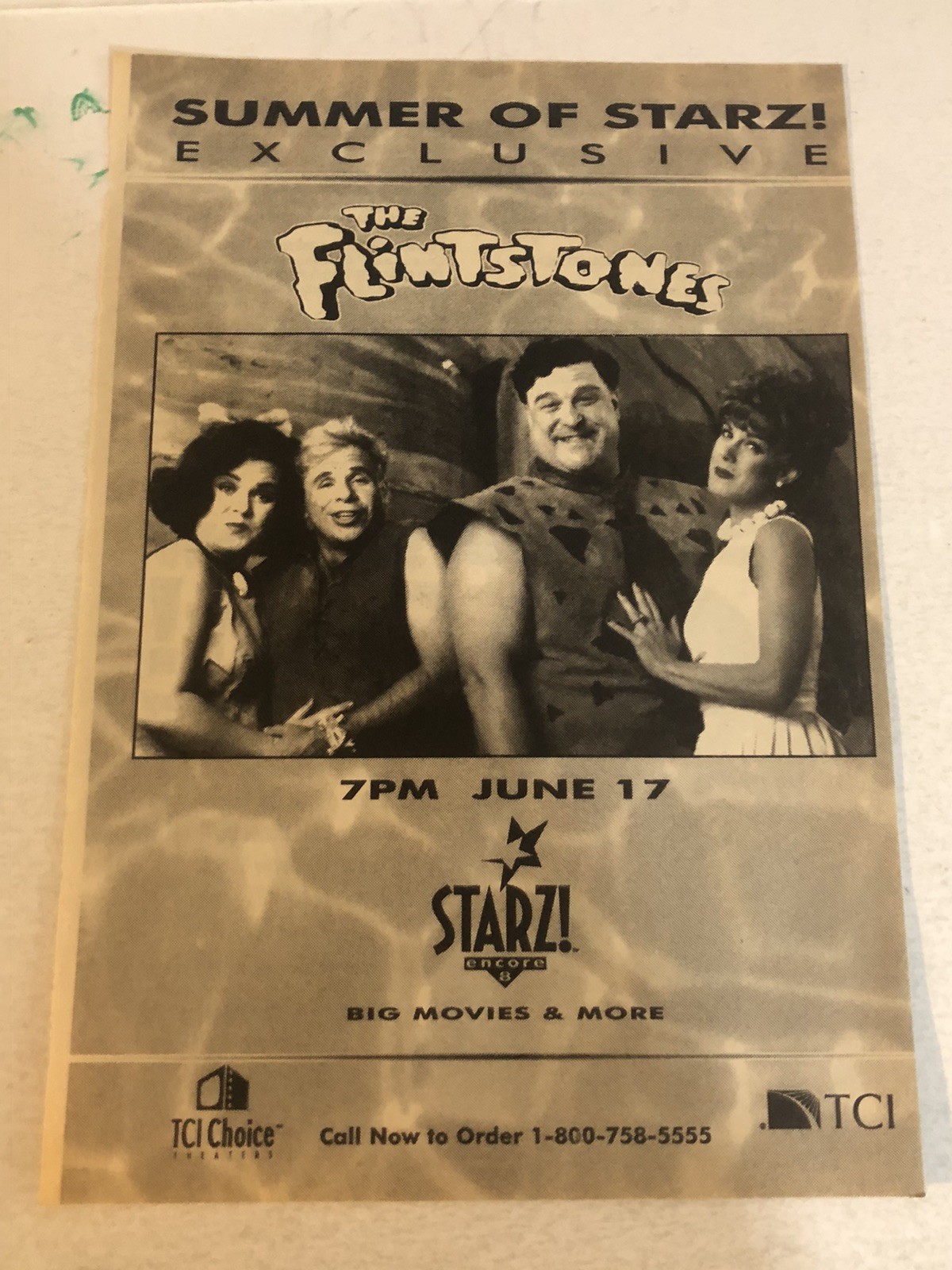 Flintstones Movie Vtg Print Ad John Goodman Rick Moranis Elizabeth Taylor Tpa27