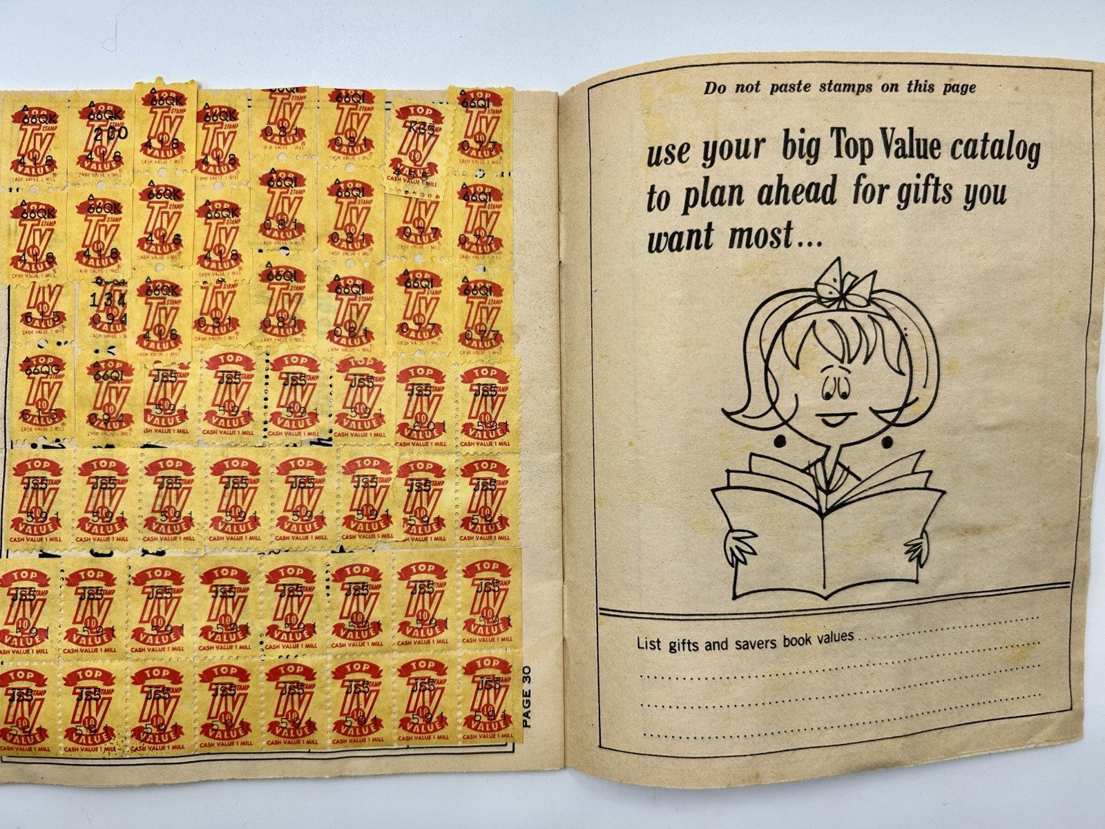 Top Value & Yellow Stamp Saver Books 1960s Grocery Store Advertising Full 12