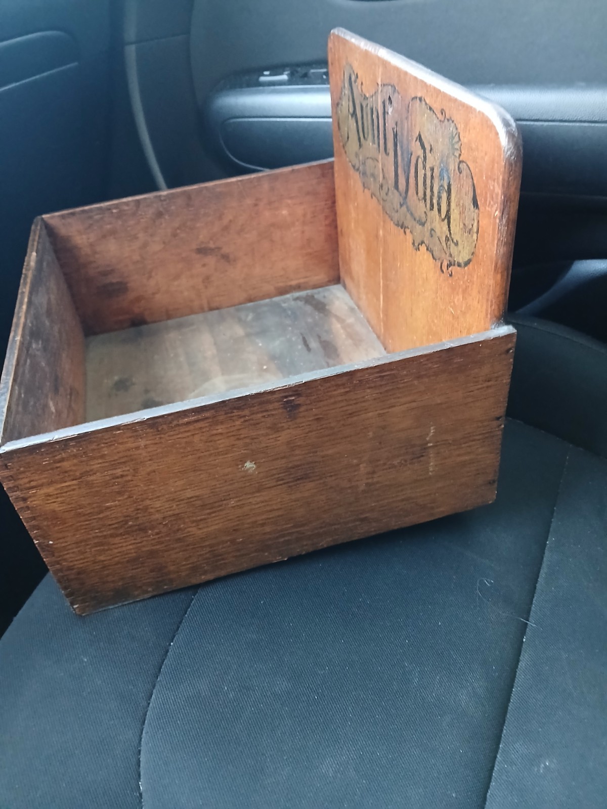 Vintage Aunt Lydia’s Button & Carpet Thread Advertising Wood Store Display Box