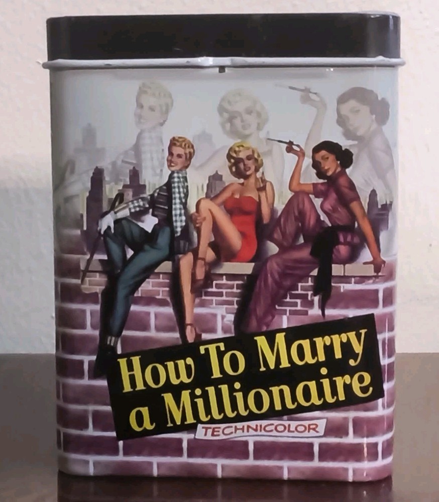 Caja Metal Coleccion Película Clásica How To Marry a Millionaire Marilyn Monroe