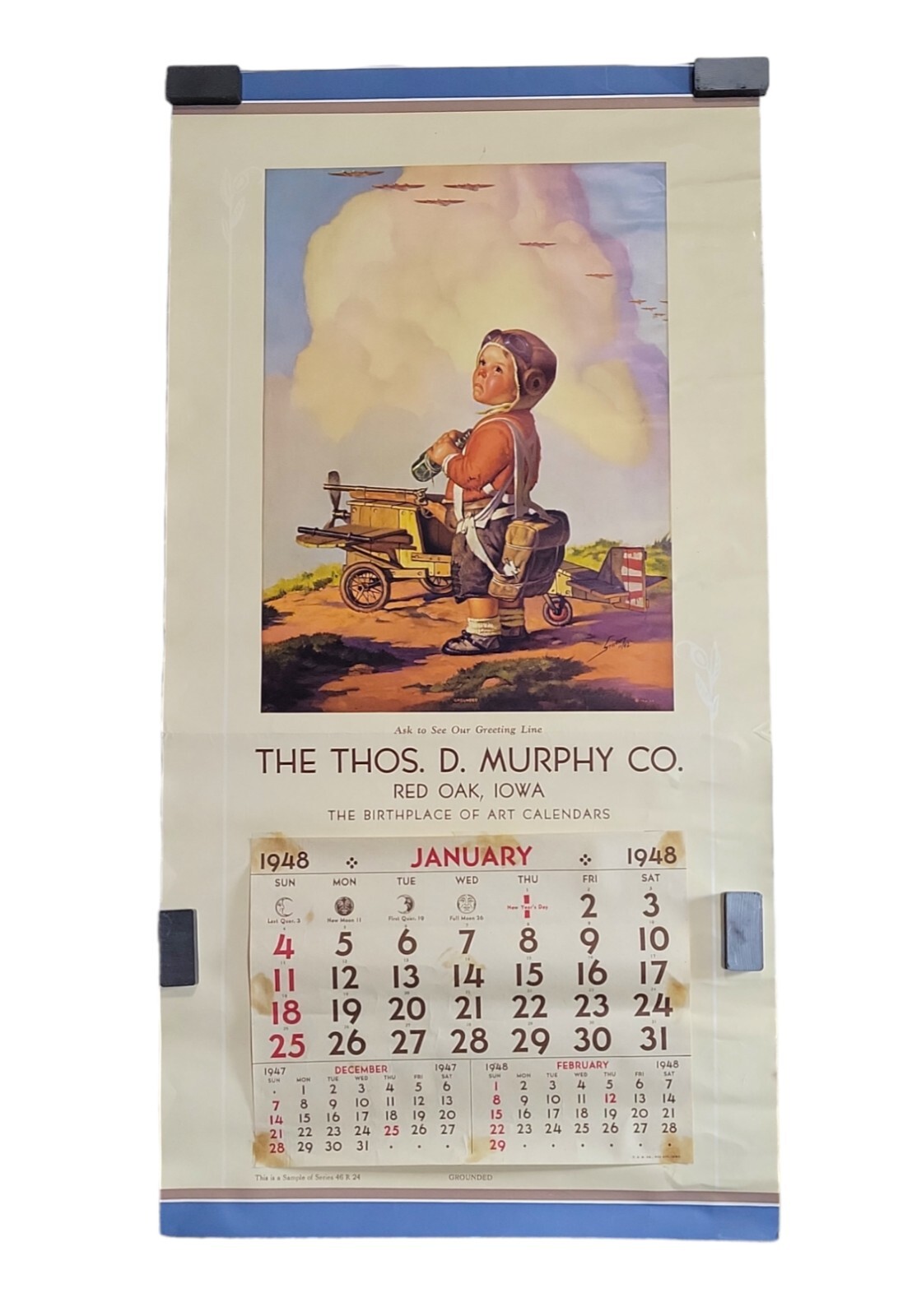 Thos D. Murphy Co. Advertising Co. 1946 Grounded Calendar Works W 2024