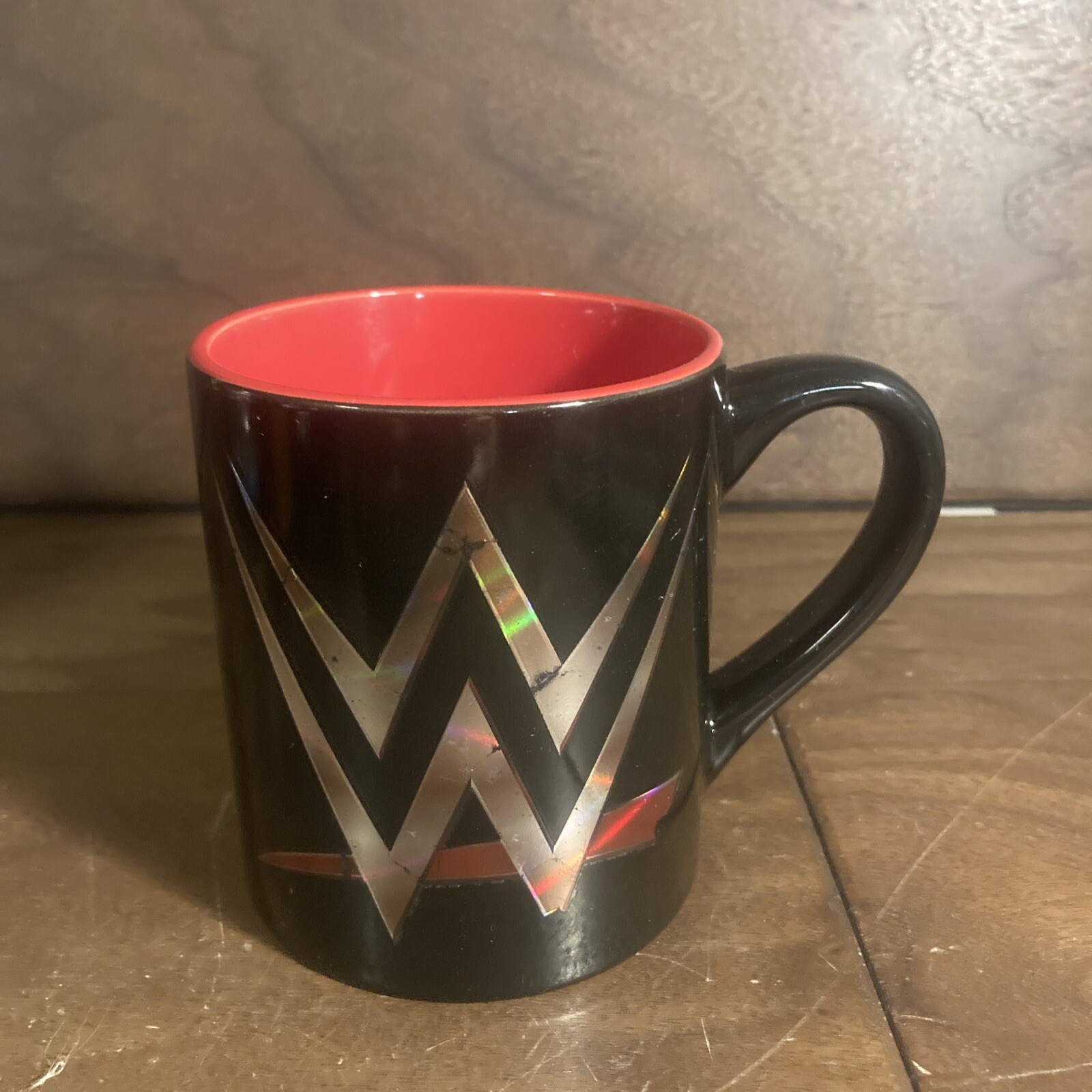 WWE Wresting 2018 Ceramic Coffee Mug Logo – Red Black Silver