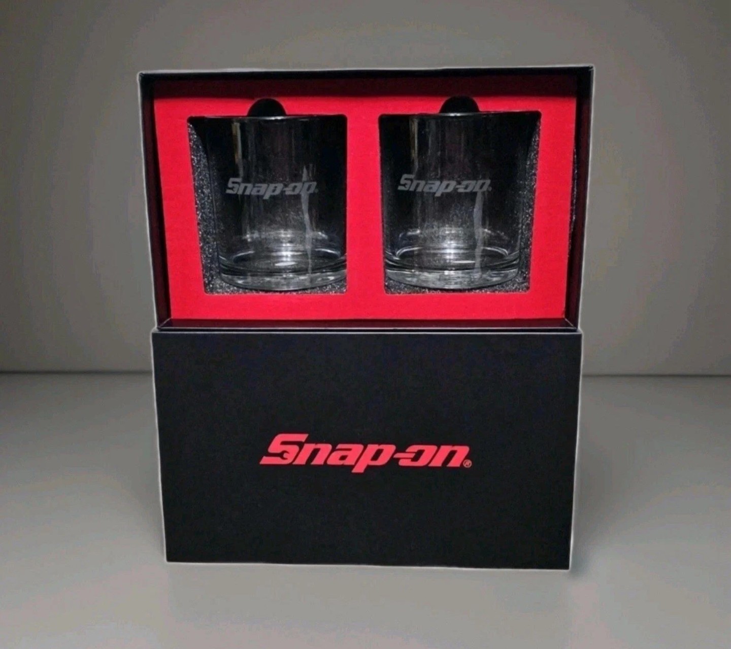 Snap-on Tools Whiskey Glass Set Officially Licensed Product New In Box