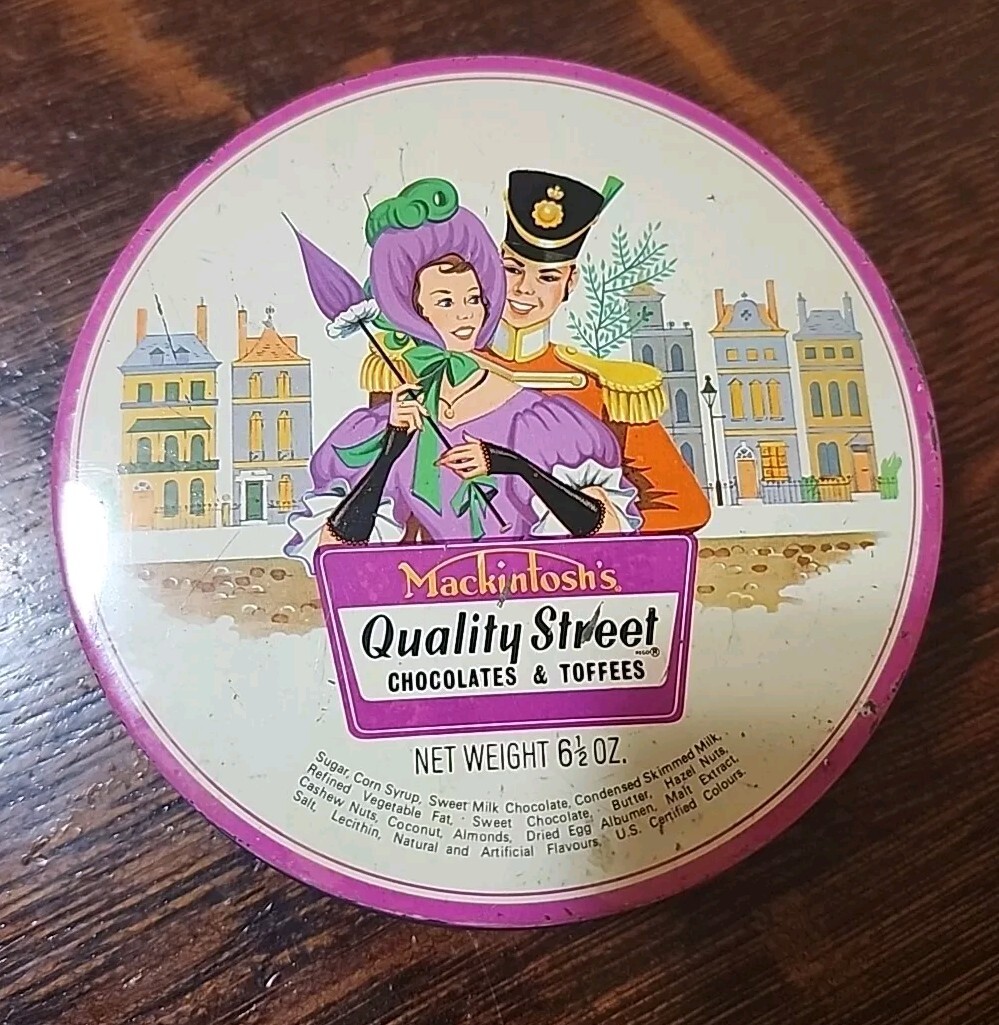 Mackintosh’s Quality Street Chocolates and Toffees 5″ Collectible Tin