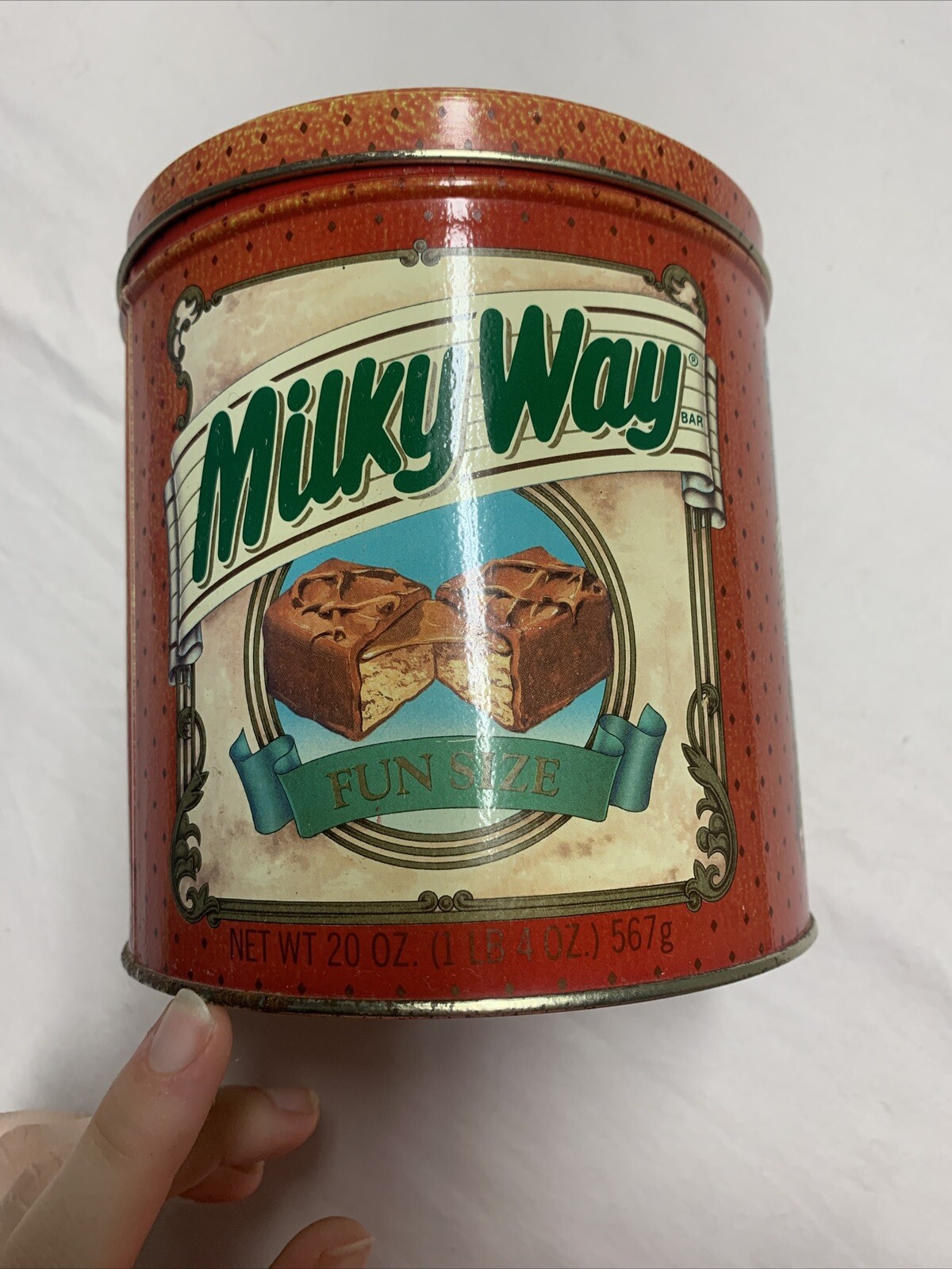 1989 Milky Way Advertising Collector Metal Tin Old Vintage