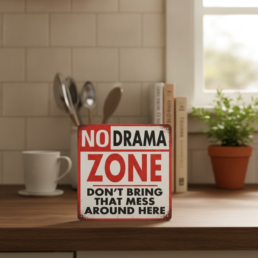 Cute Sign Vintage Metal Sign 8X12 Inch Room Decoration