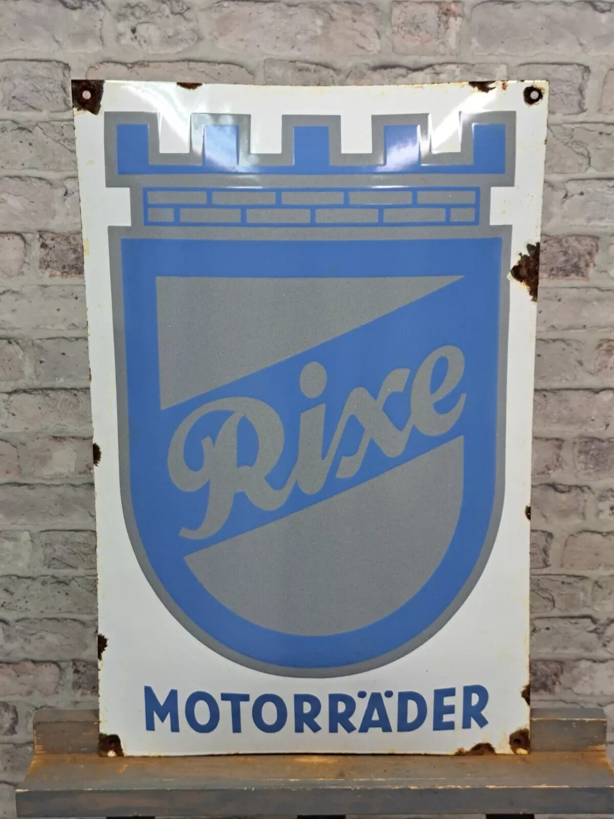 RIXE – Advertising Sign – 60x40cm (23.6×15.7″) – Motorcycle Collector Decoration