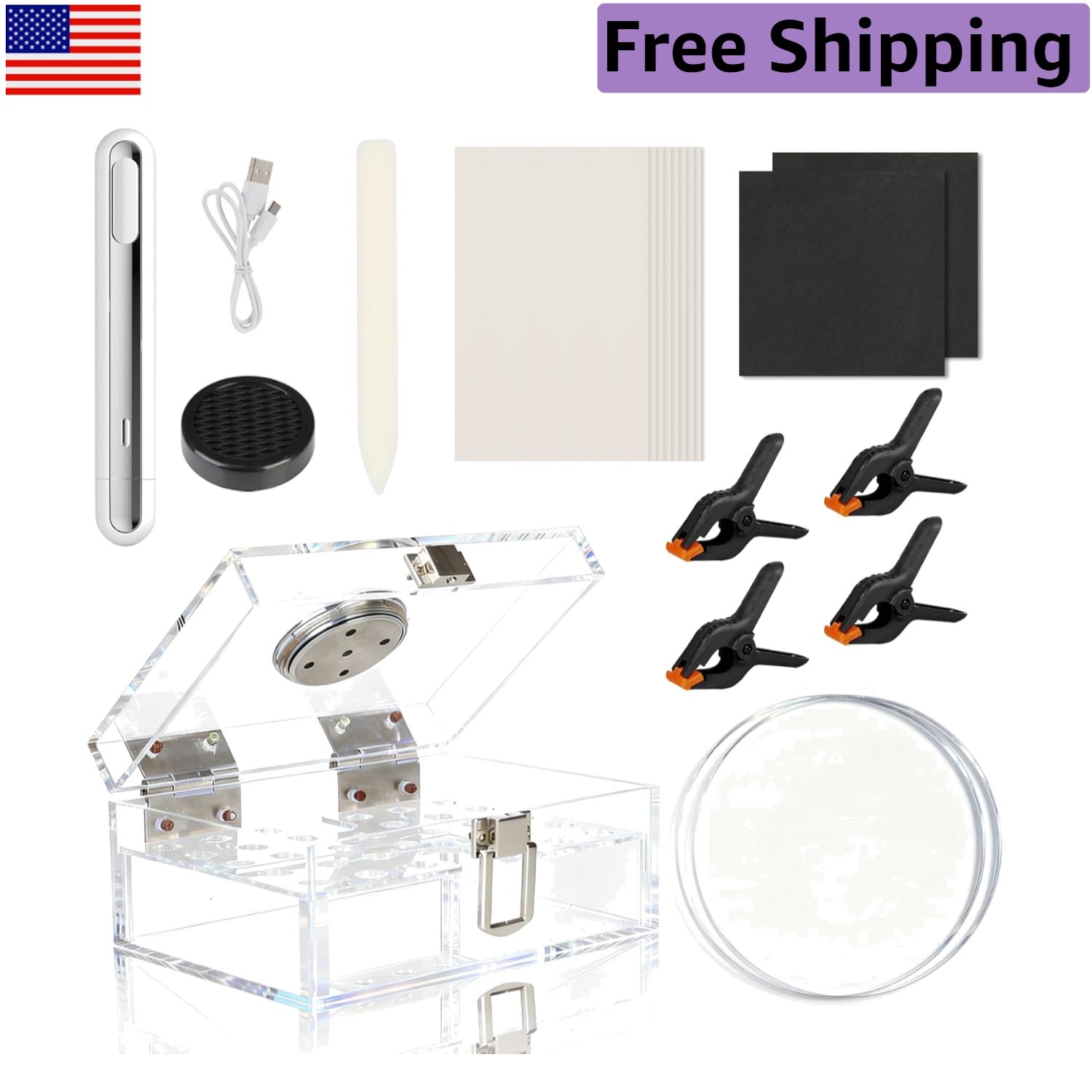 Complete Sports Card Repair Kit with Heat Pen & Humidifier – 12 Tools Included
