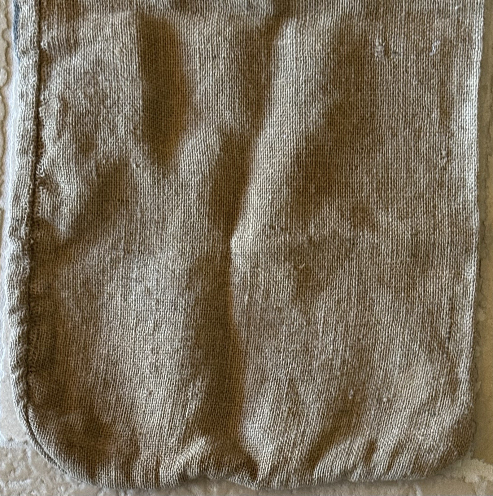 Vintage Red Flint Burlap Sack