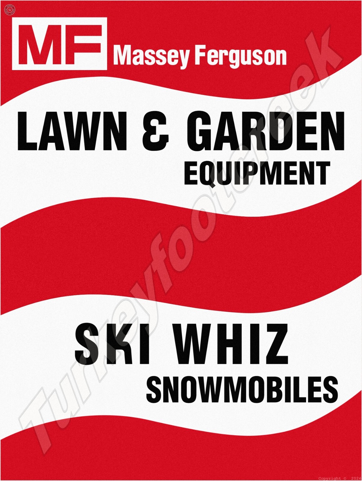 Massey Ferguson Lawn And Garden Equipment Metal Sign 3 Sizes to Choose From
