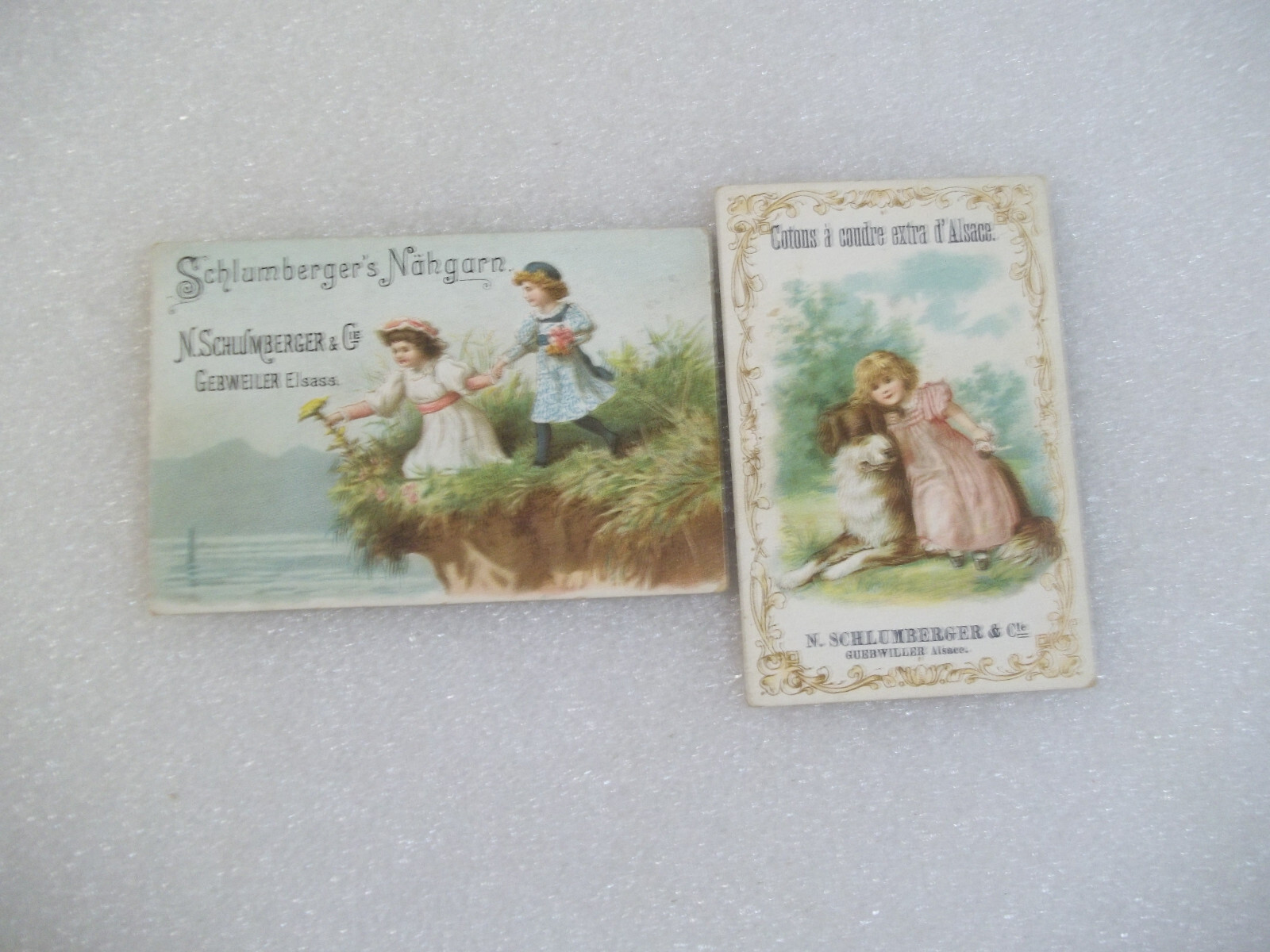 2 N.SCHLUMBERGER & Cie;in Gebweiler, Trade Card French Victorian