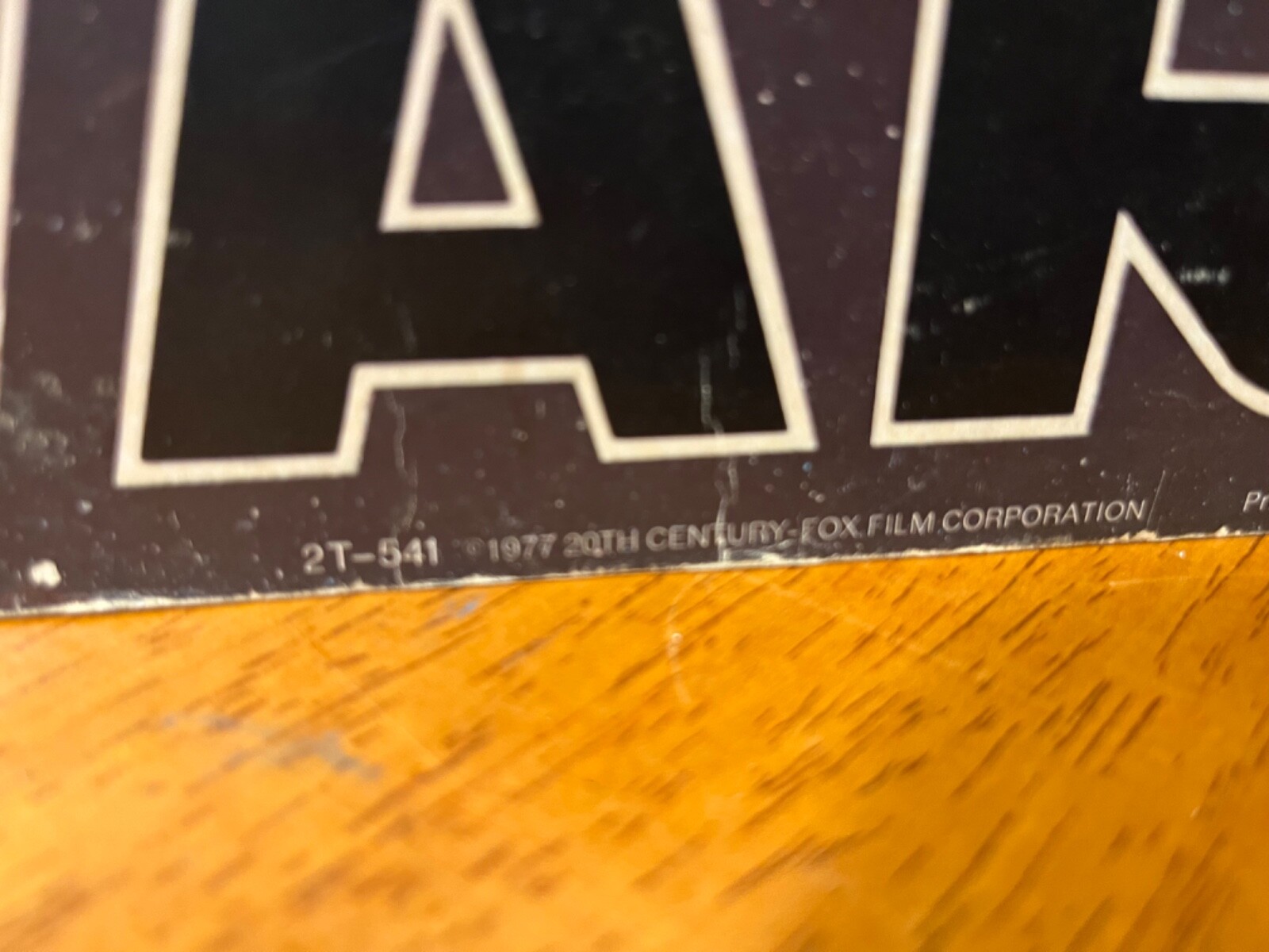STAR WARS R2D2 RECORD STORE PROMO 2 SIDED HANGING SIGN ORIGINAL 1977 ISSUE RARE