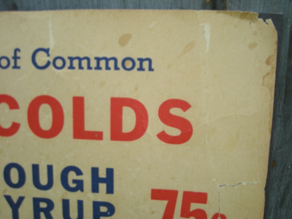 Antique DR. WHITES Lehighton, PA Medicine Advertising Store Display & Sign