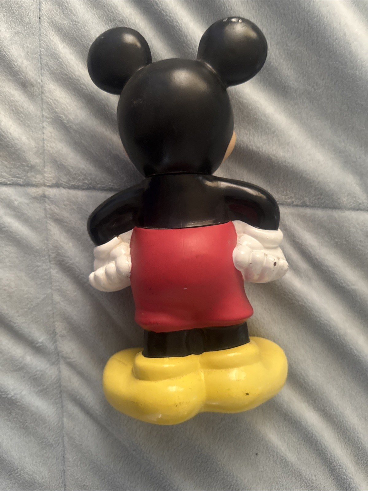 Disney Mickey Mouse Plastic Mug Red Black Yellow Vintage Figure – A