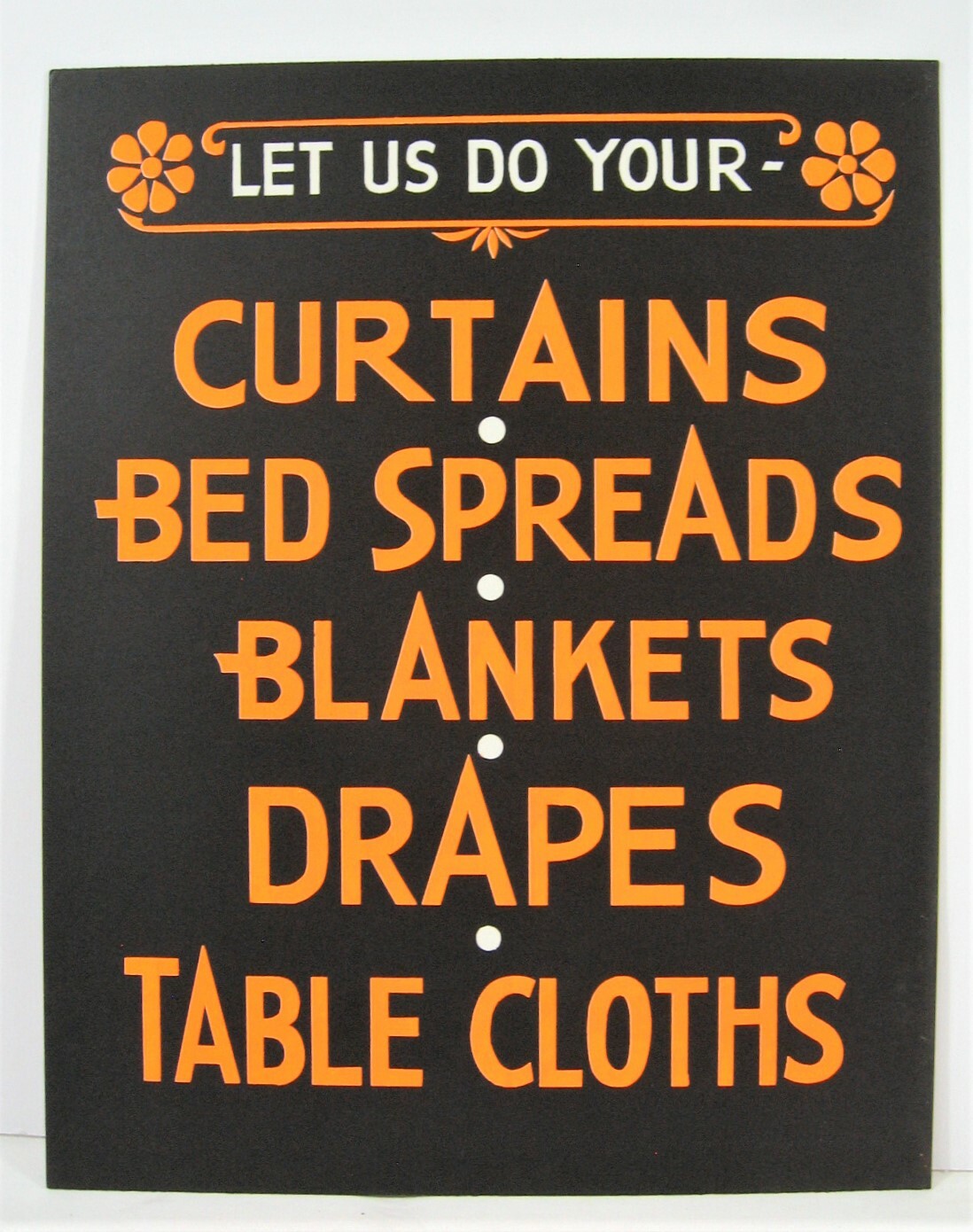Vintage Let Us Do Your / Country Store Cardboard 11×14 Window Sign Old Stock