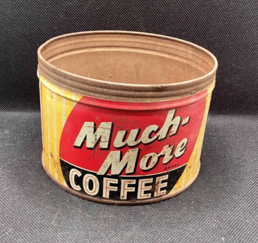 Antique Much More Coffee 1 lbs Tin