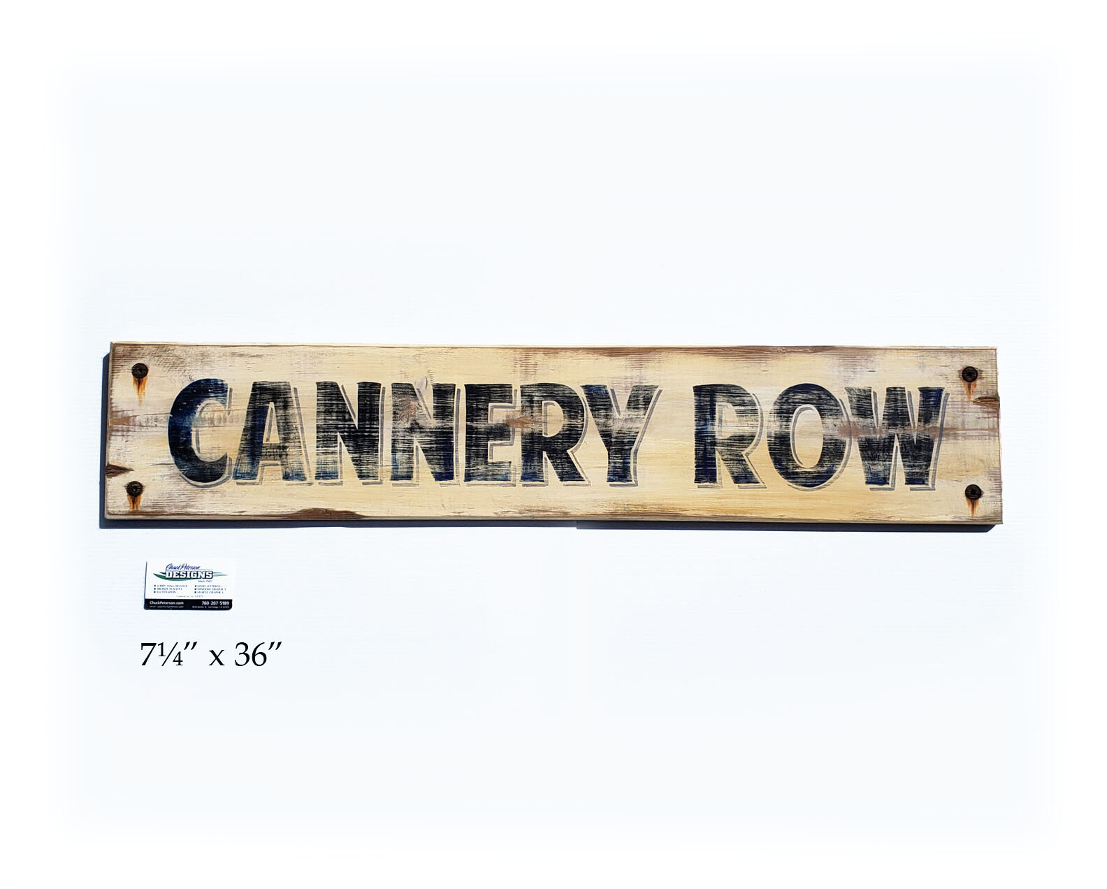 Cannery Row hand painted sign