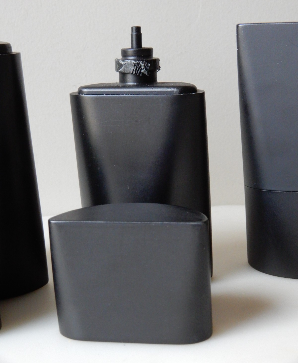 GRAVITY by Coty Fragrance Store Displays – 4 containers 3″ – 6″ tall (empty)