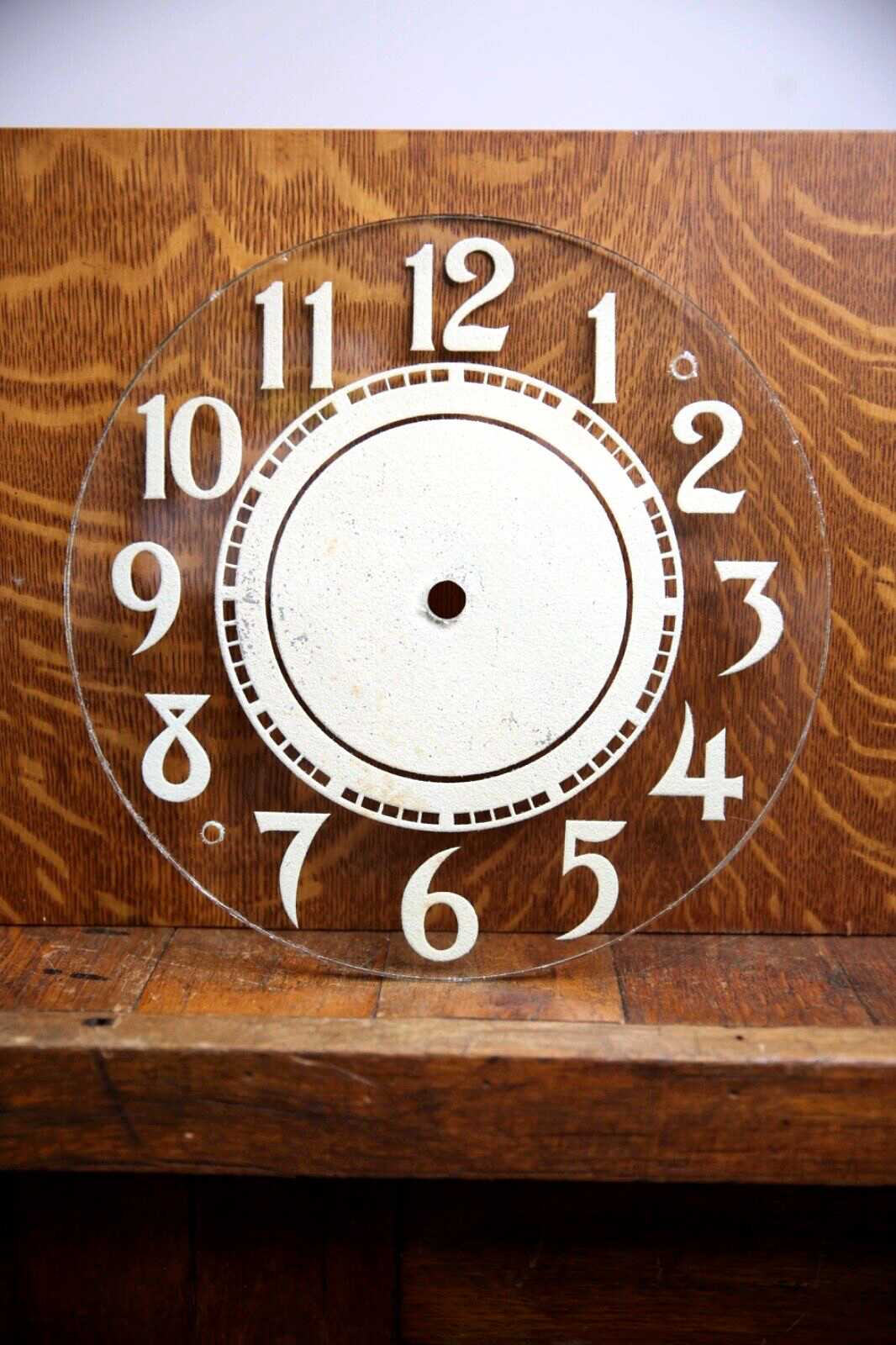 Neon Clock vintage Sign Glass Face Original paint Antique Parts