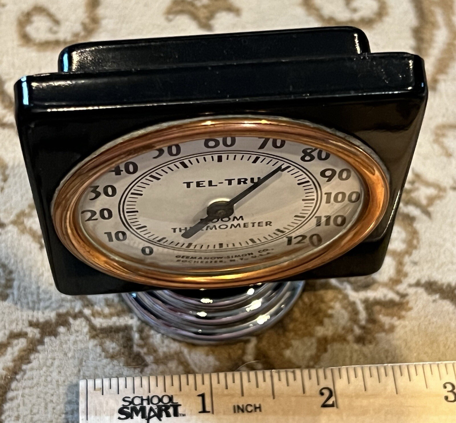 Tel-Tru Vintage Original Accessory Temperature Temp Dashboard Magnet Chevy Ford