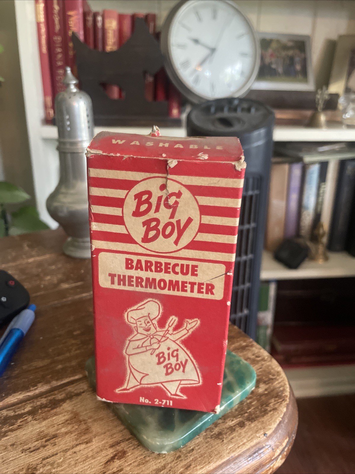 Vintage Rare Big Boy Hamburger Thermometer in the Original Box Ca. Used ?