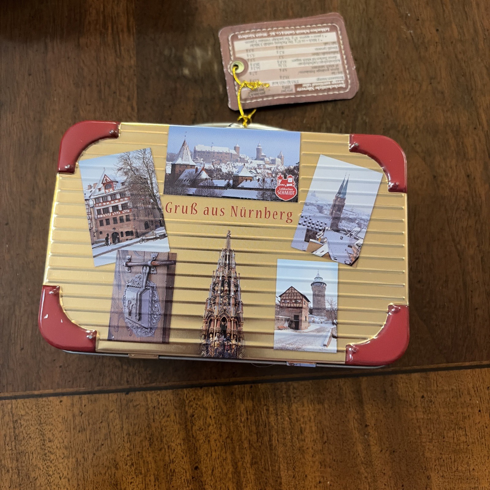Lebkuchen Schmidt Tin Lunch Box/suitcase Set Of 3