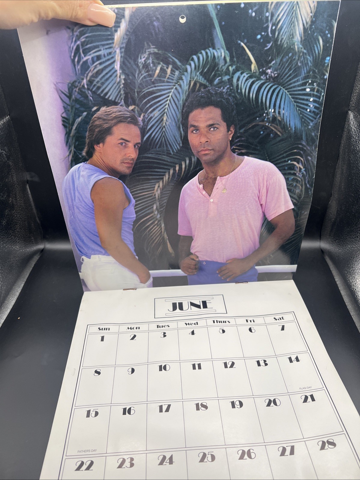 Vintage 1986 MIAMI VICE Calendar Interior Unmarked Universal City Studios Inc