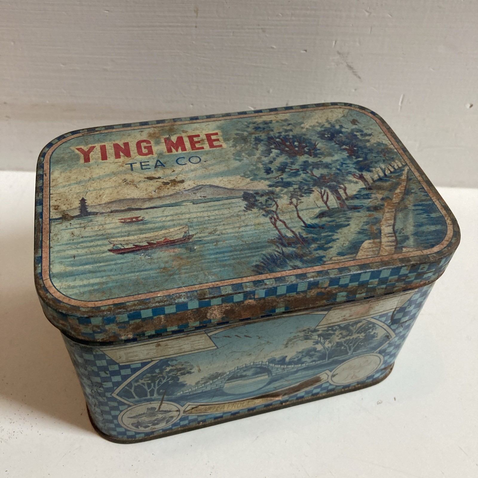Ying Mee Tea Co. Mercer St. Hong Kong Tin Vintage