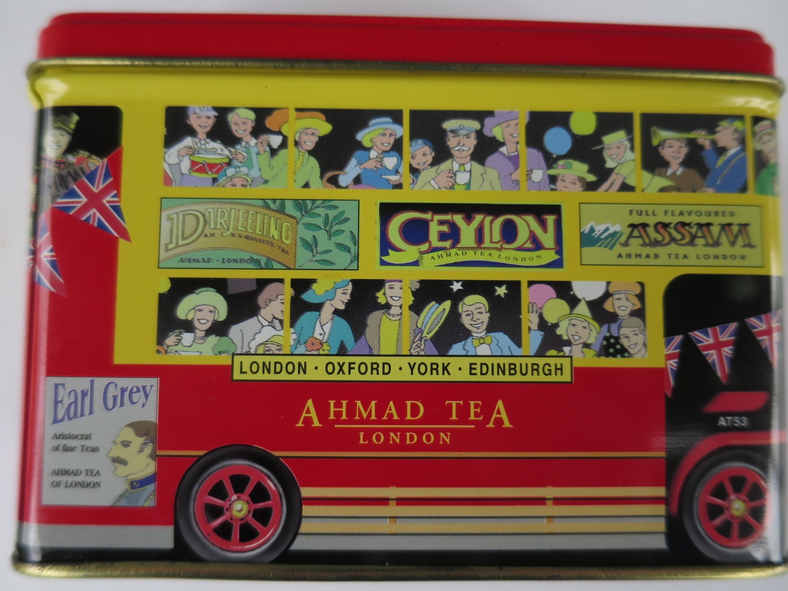 Ahmad Tea English Breakfast Collectible Tin London Double Decker Bus