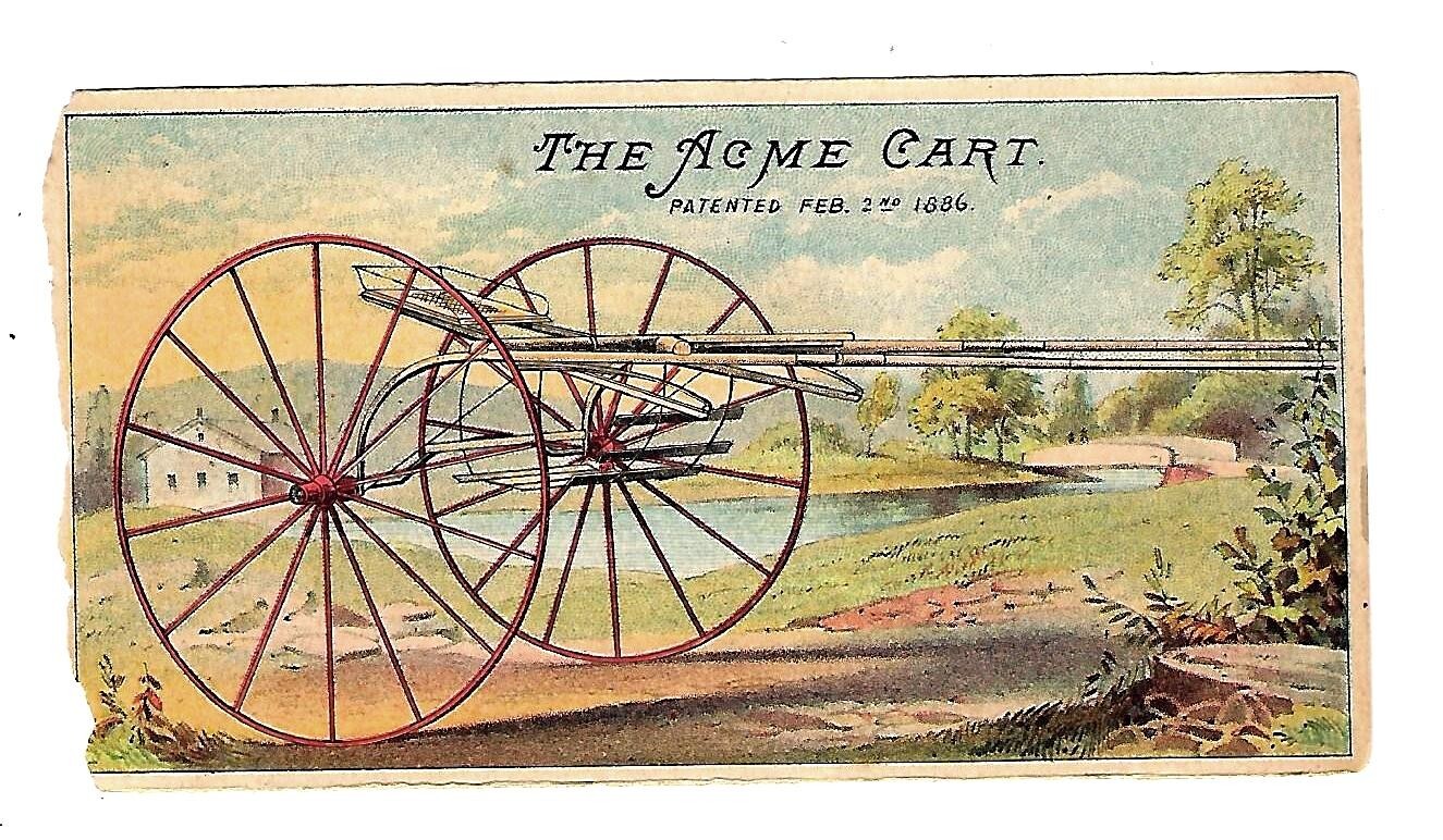 c1890 Trade Card Kalamazoo Cart Co. The “ACME”, Kalamazoo, Mich