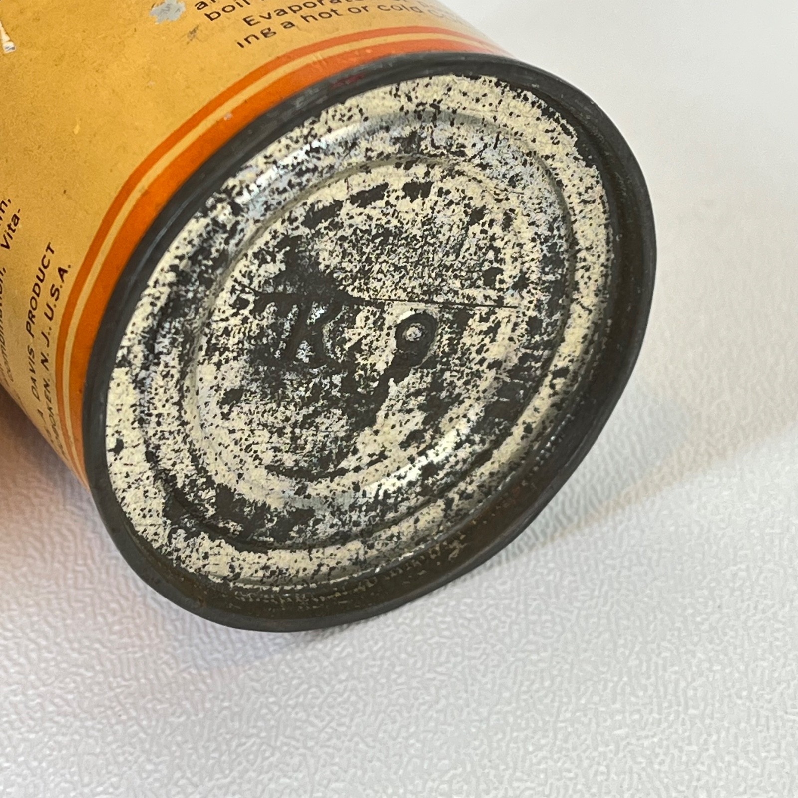 Cocomalt Malted Food Drink Sample Tin Can Small 2 oz R B Davis Hoboken NJ c1940s